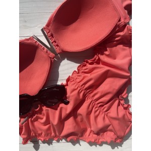 Купальник бандо V-hardware Victoria's Secret Push-up Coral