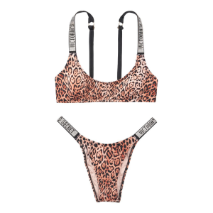 Купальник VS Shine Strap Leopard Tulum Scoop
