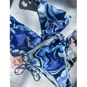 Купальник Victoria's Secret Blue High waist Cheeky bottom