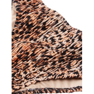 Купальник бандо Вікторія Сікрет Twist-front Bandeau Leopard print