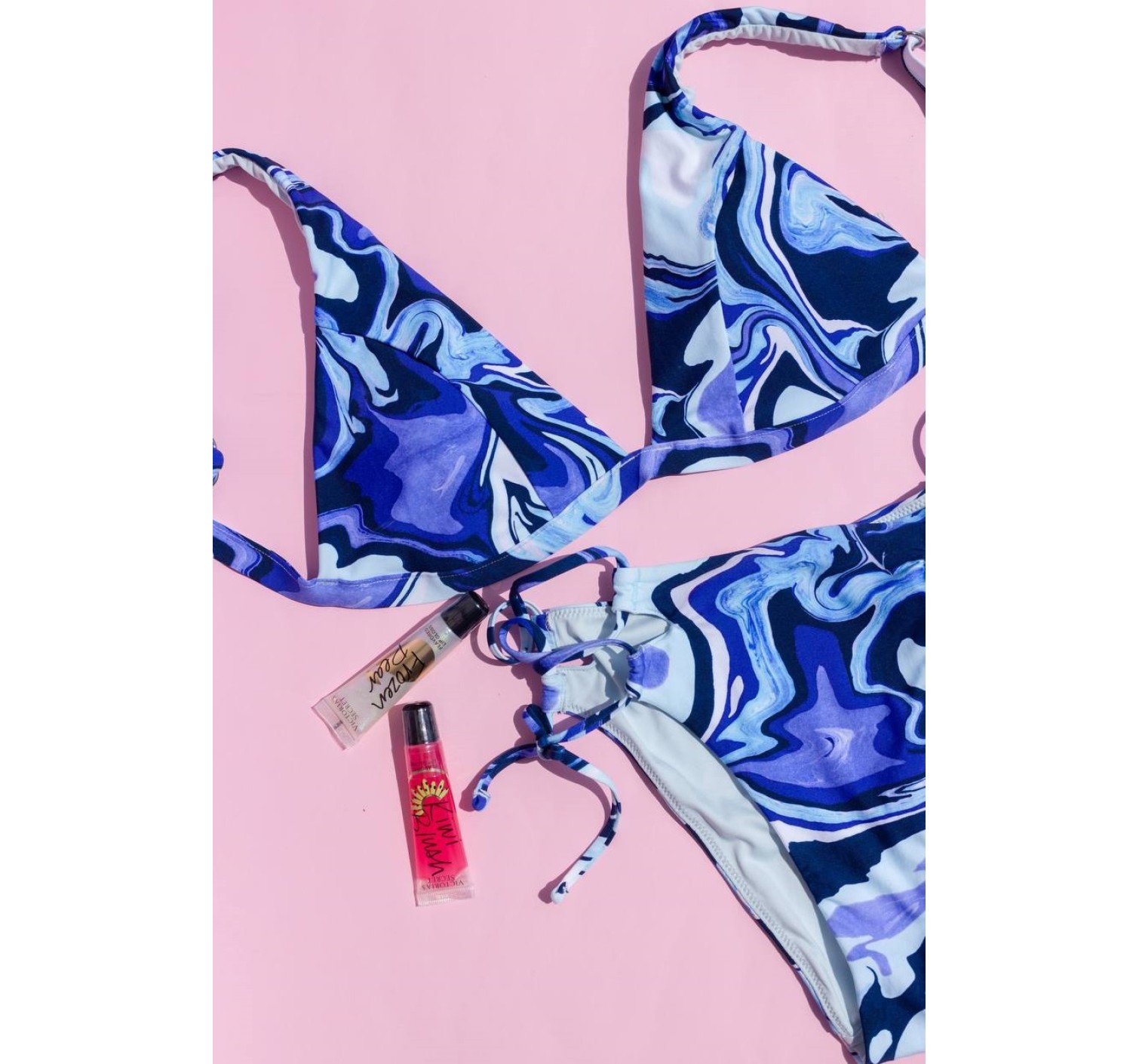 Купальник Victoria's Secret Blue High waist Cheeky bottom