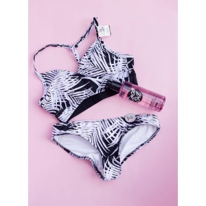 Купальник Gym to swim PINK VS White palm