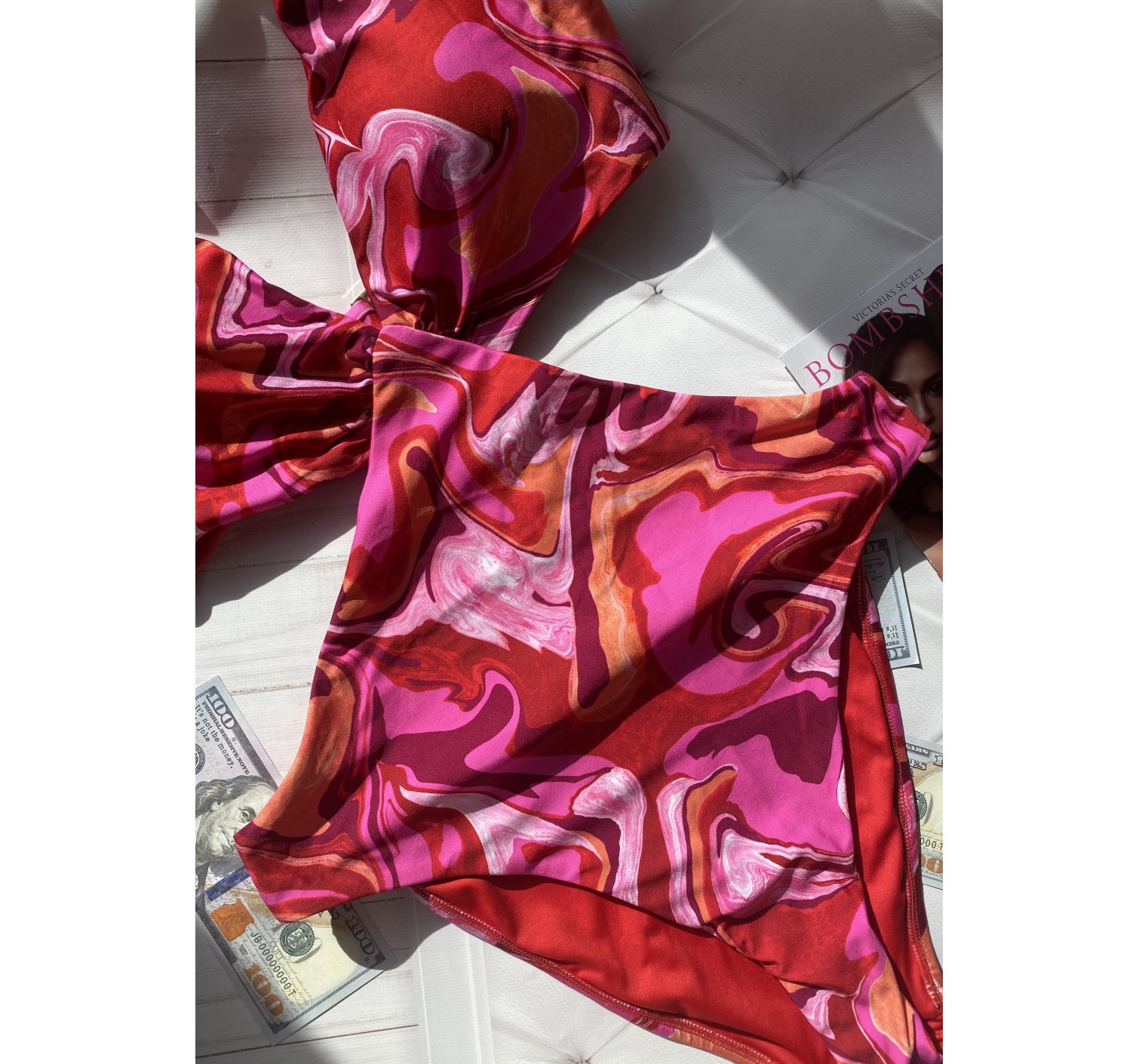 Купальник монокини Victoria’s Secret акварельный принт