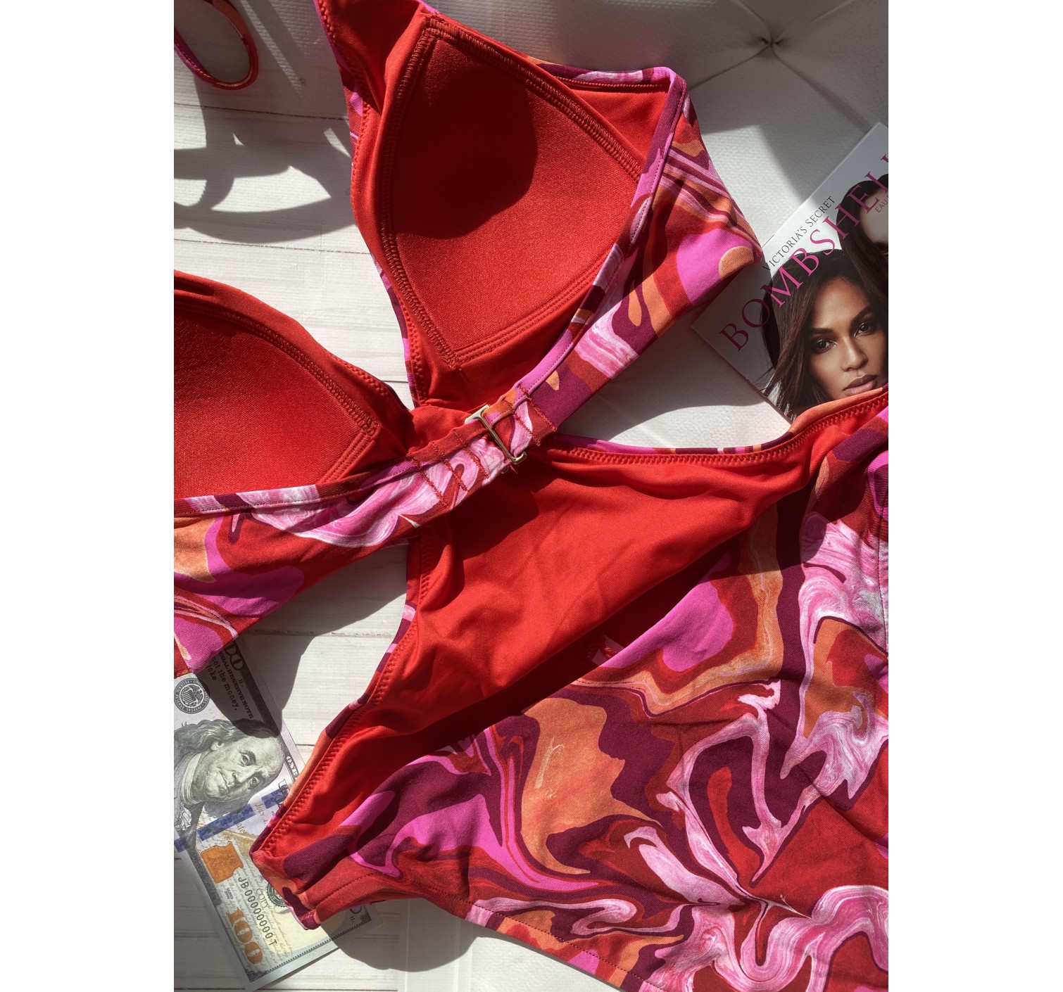 Купальник монокини Victoria’s Secret акварельный принт