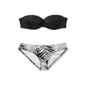 Купальник бандо з прибиранням Victoria's Secret Black