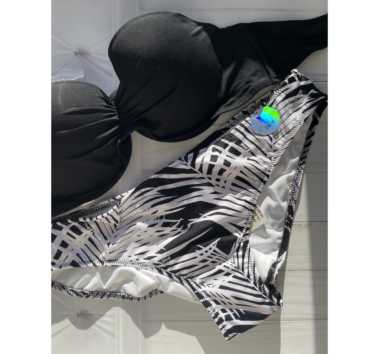 Купальник бандо з прибиранням Victoria's Secret Black