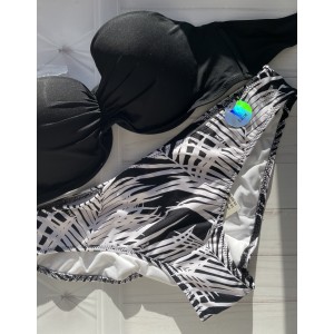 Купальник бандо з прибиранням Victoria's Secret Black
