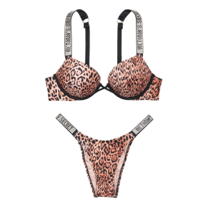 Купальник Вікторія Секрет Bombshell pushh-up Leopard print❤️
