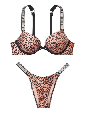 Купальник Виктория Сикрет Bombshell pushh-up Leopard print❤️