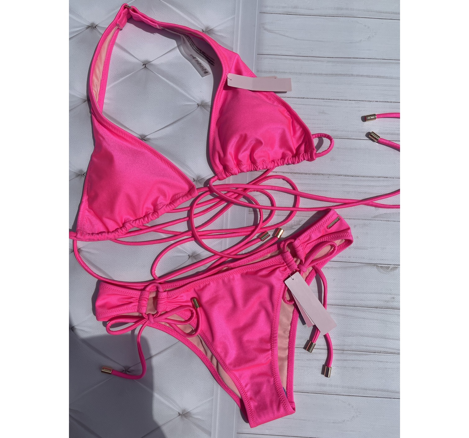 Купальник Victoria's Secret Shimmer Hot pink