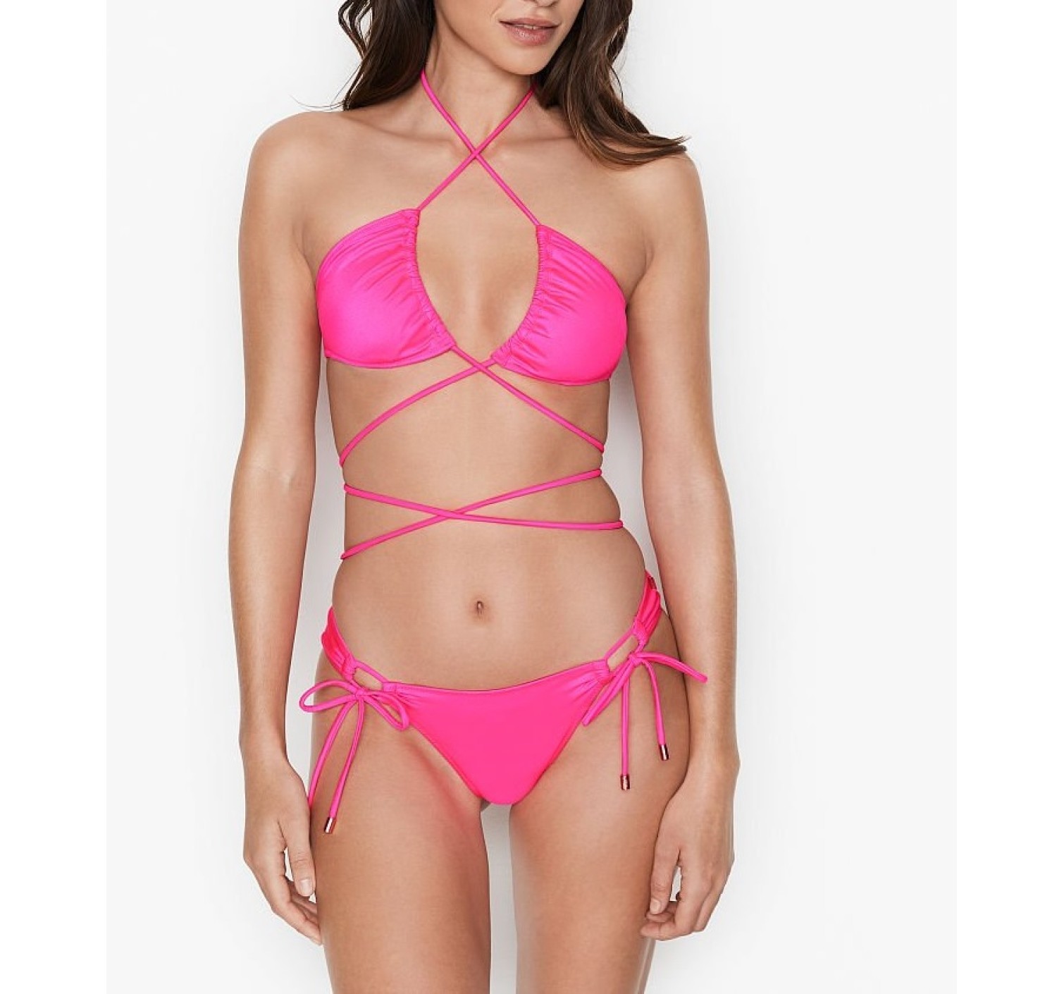 Купальник Victoria's Secret Shimmer Hot pink