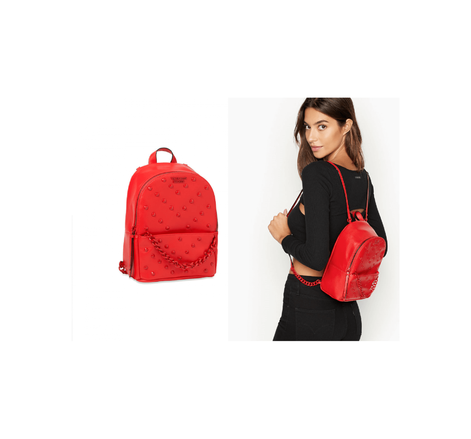 Рюкзак Victoria’s Secret VS Small City Backpack Red
