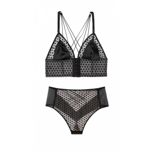 Комплект білизни Victoria's Secret Very Sexy Starburst Bra set Black Embroidered