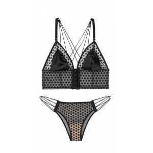 Комплект белья Victoria’s Secret Very Sexy Black Embroidered Bra set