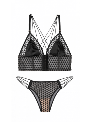 Комплект белья Victoria’s Secret Very Sexy Black Embroidered Bra set