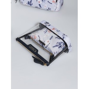 Косметичка Victoria’s Secret 2 в 1 AM PM Beauty Bag Duo Blue flowers