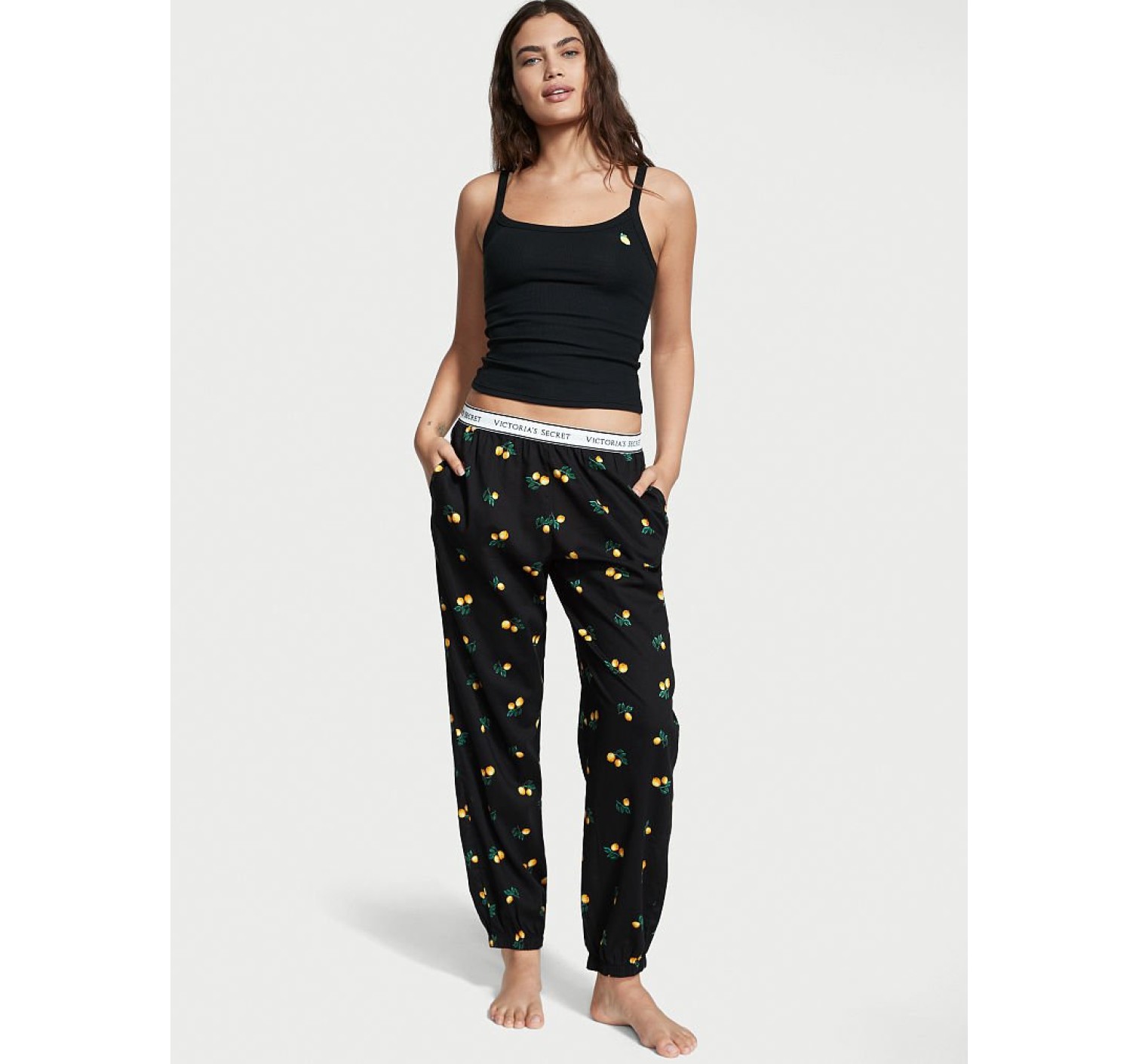 Піжама Cotton Tank Jogger Pajama Set Lemon