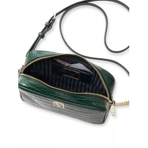 Сумка The Victoria Top Zip crossbody Green Croc
