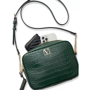 Сумка The Victoria Top Zip crossbody Green Croc