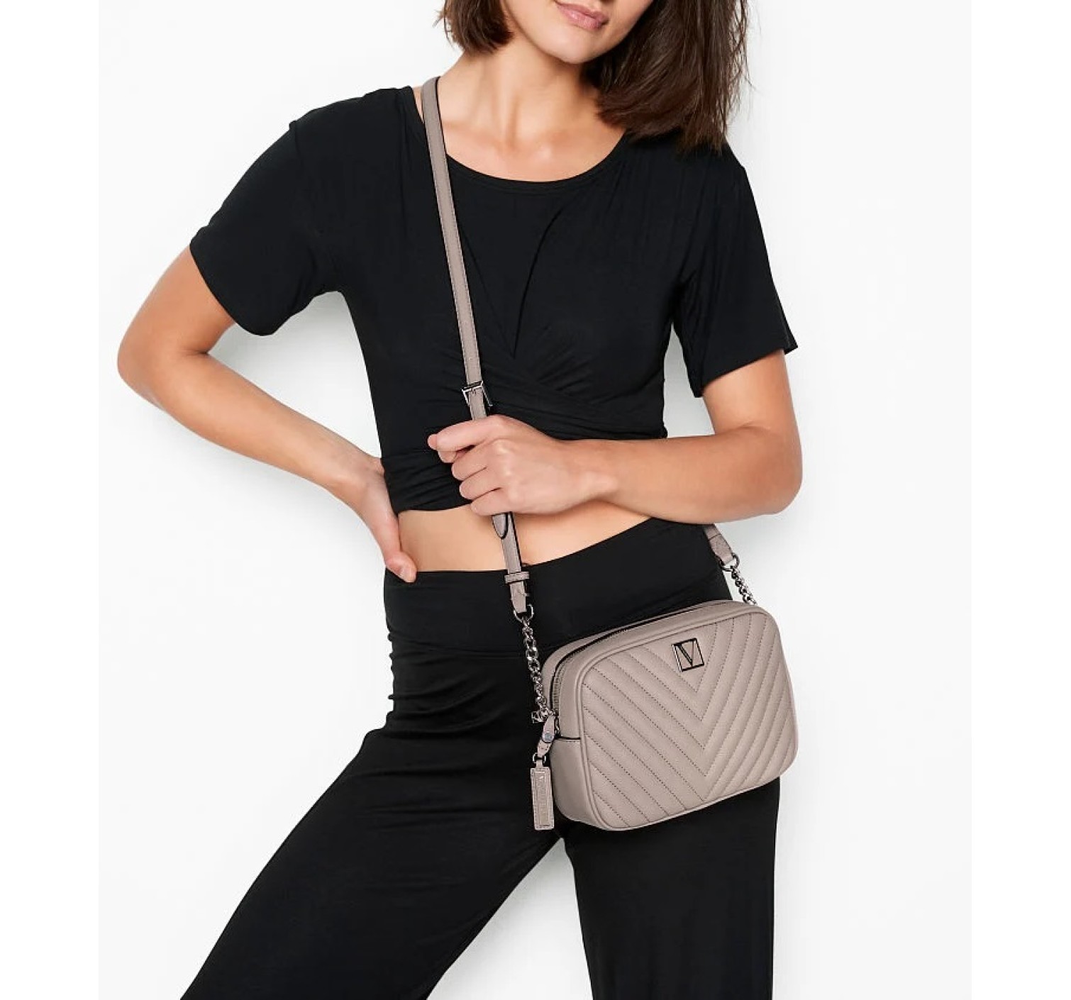 Сумка The Victoria Top Zip crossbody Velvet Musk