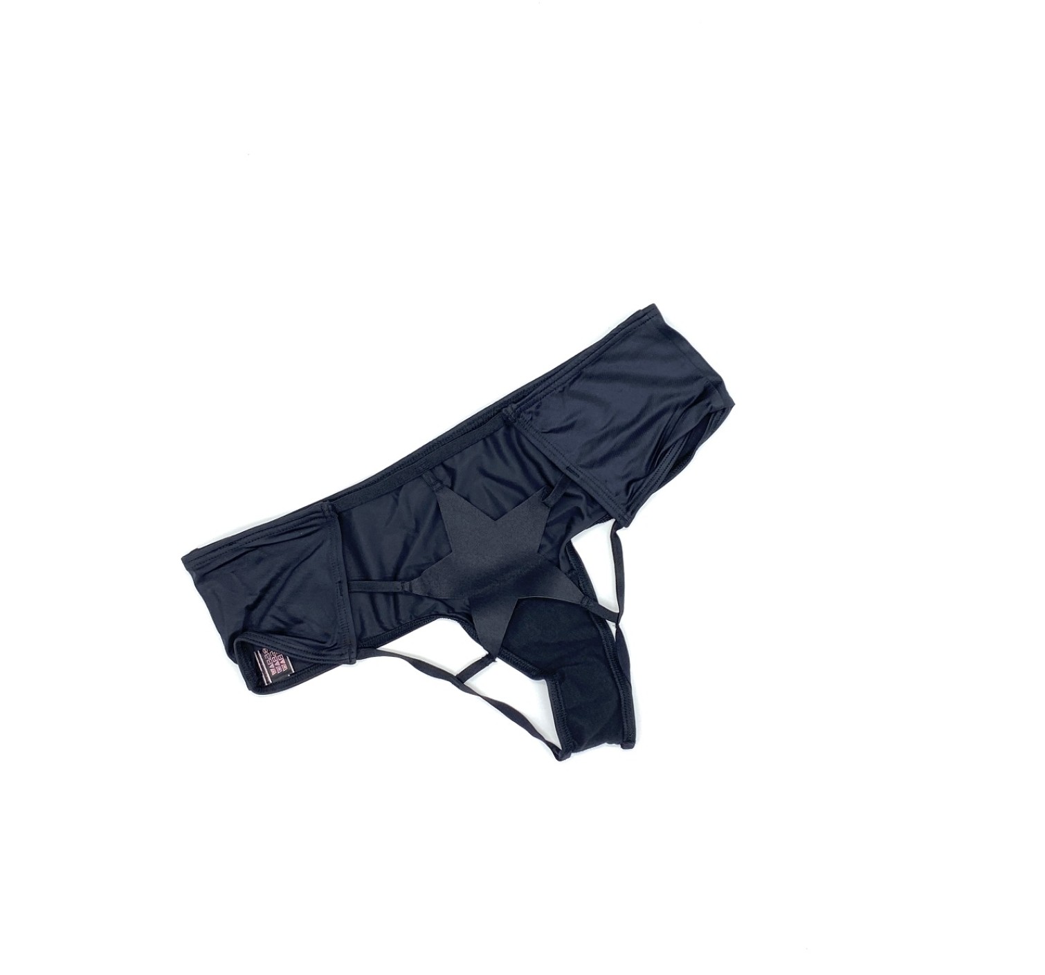 Трусики чіки Very Sexy Strappy Black Star Back Cheeky Panty
