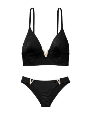 Купальник V-Hardware Bralette Bikini Top & Brazilian bottom Виктория Сикрет