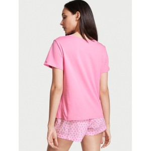 Пижама Tee-jama Cotton Short PJ Set Pink dot