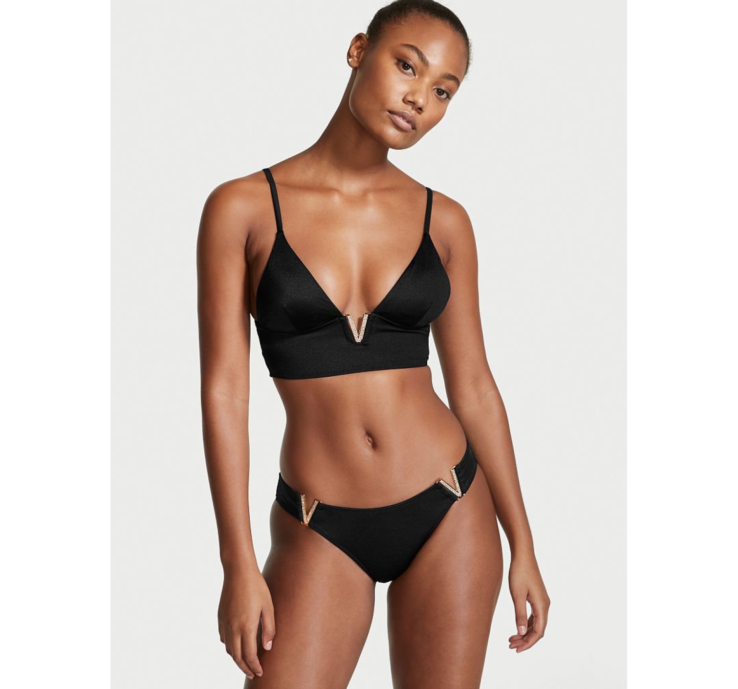 Купальник V-Hardware Bralette Bikini Top &  Brazilian bottom Вікторія
