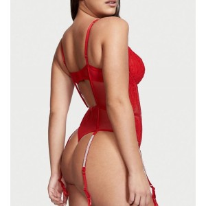 Боди Victoria’s Secret Demi Teddy with Shine Straps & Garters