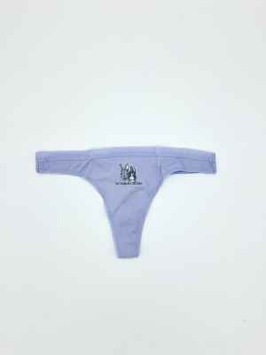 Трусики стринги Cotton Logo Thong Panty Blue
