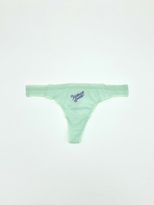 Трусики стринги Cotton Logo Thong Panty mint VS