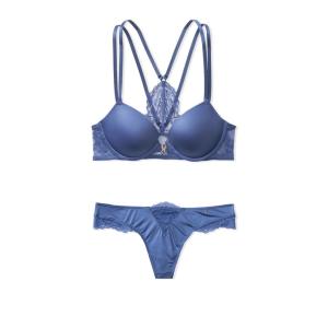 Комплект белья Victoria’s Secret Very Sexy Push-up Blue Lace Bra set