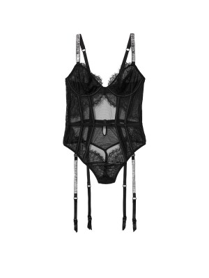 Боді Victoria's Secret Demi Teddy with Shine Straps & Garters