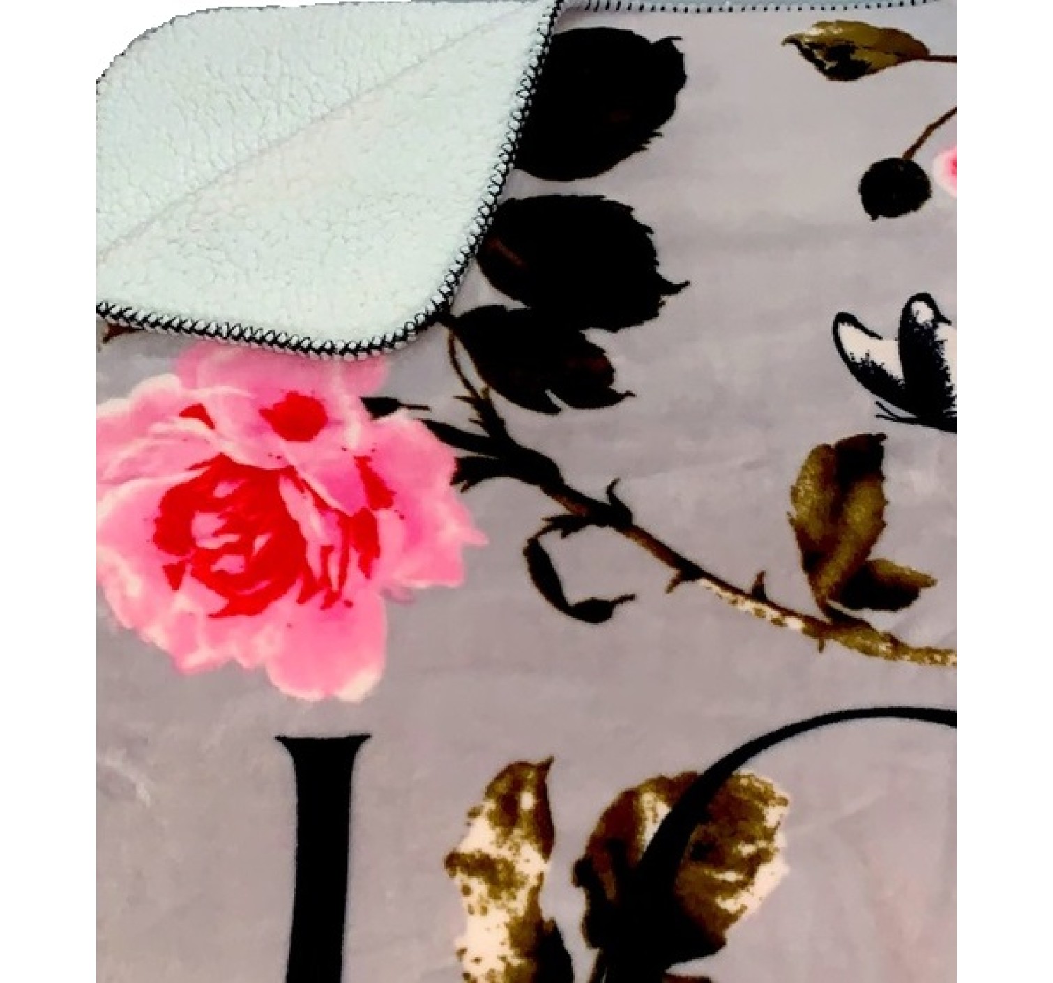Плед Plush Fleece Blanket LOVE print