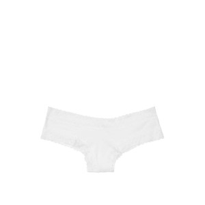 Трусики Cotton Floral Lace Waist Cheeky Panty white