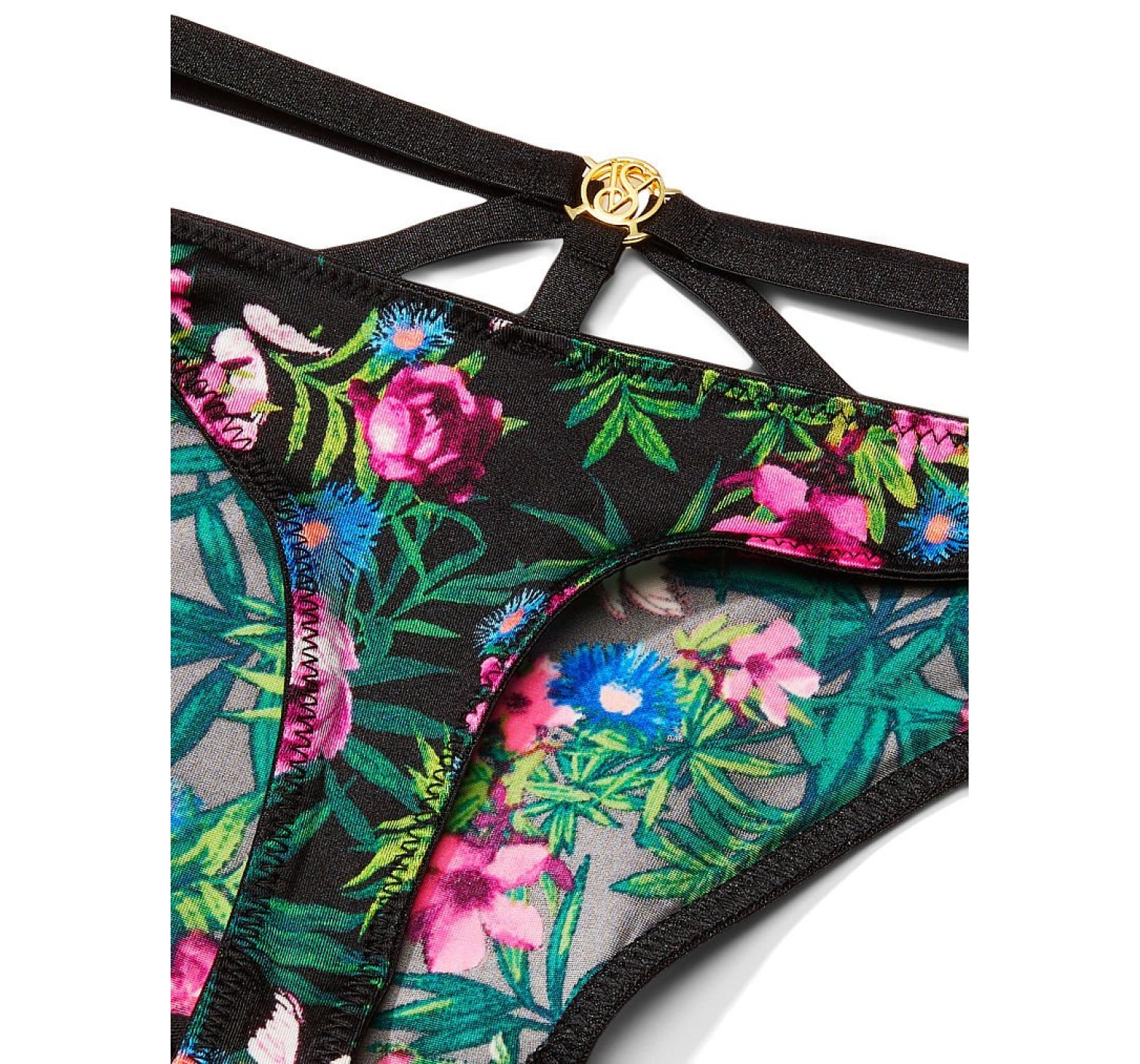 Трусики стринги So Obsessed Strappy Thong Panty Moonlit Garden