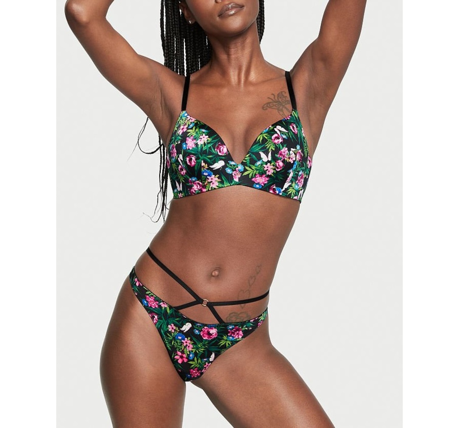Трусики стринги So Obsessed Strappy Thong Panty Moonlit Garden