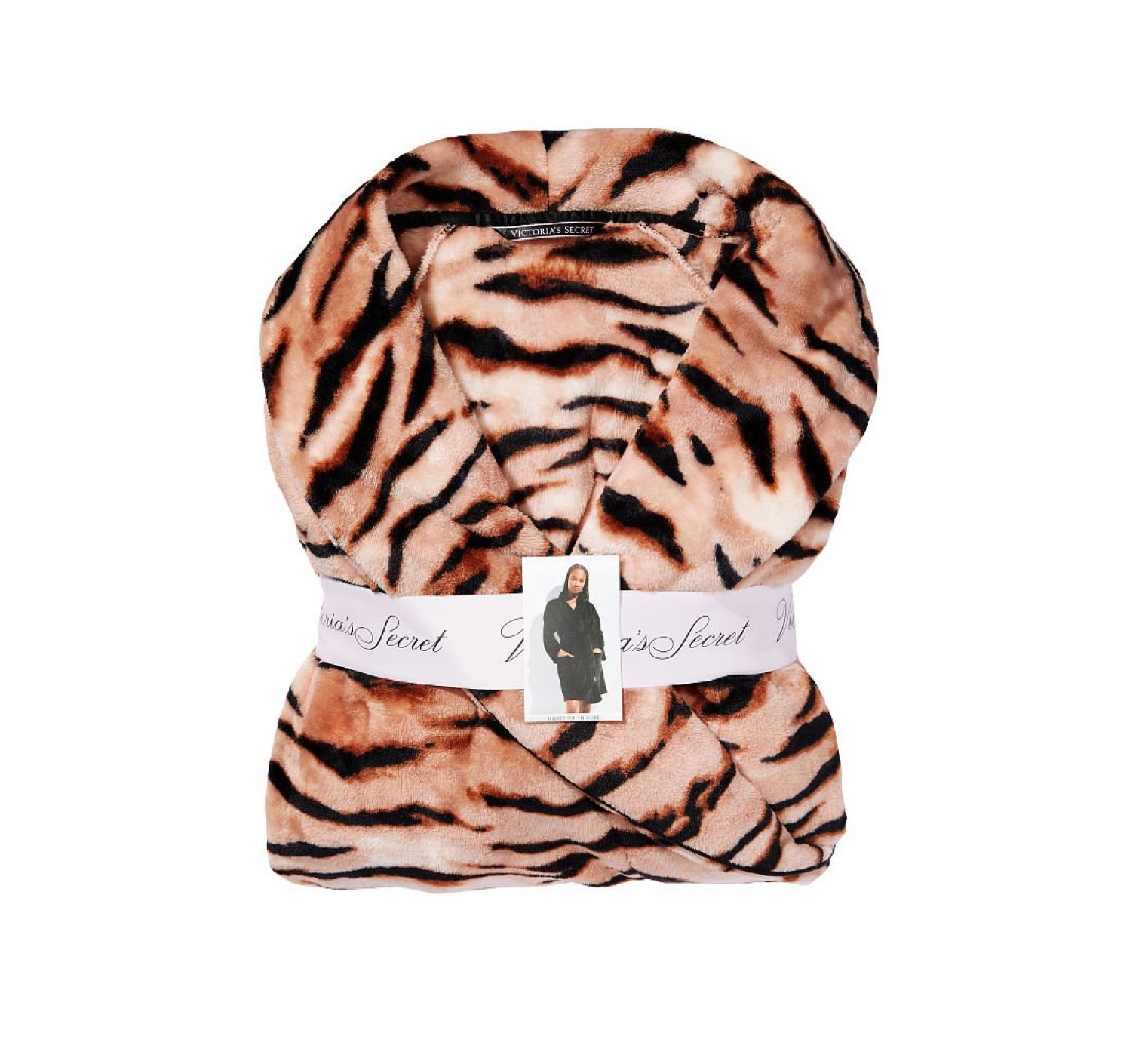 Халат Victoria's Secret Short Cozy Robe Champagne Tiger