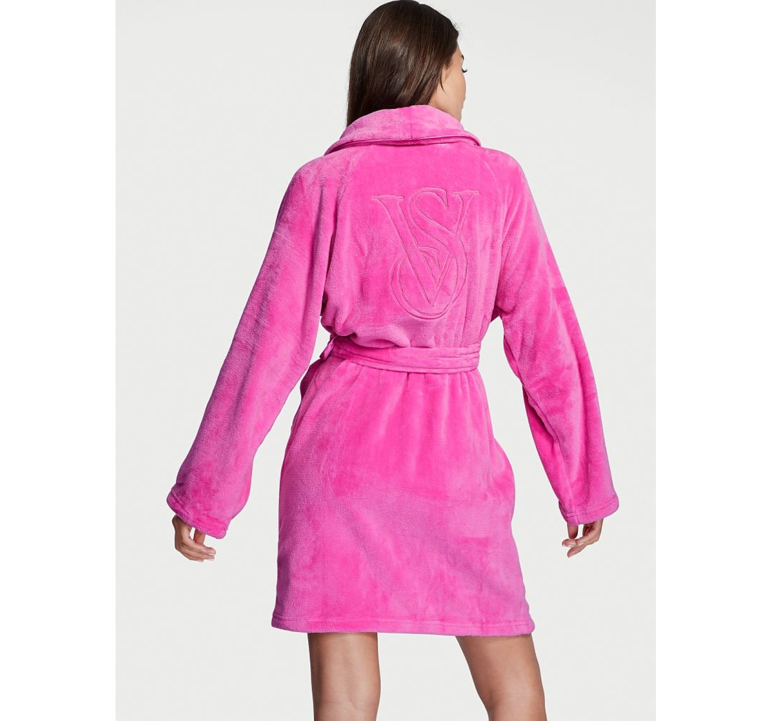 Плюшевый Халат Short Cozy Robe Summer Pink