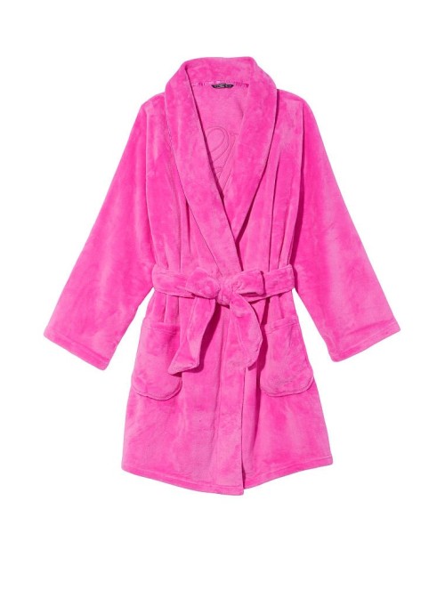 Плюшевый Халат Short Cozy Robe Summer Pink