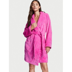 Плюшевый Халат Short Cozy Robe Summer Pink