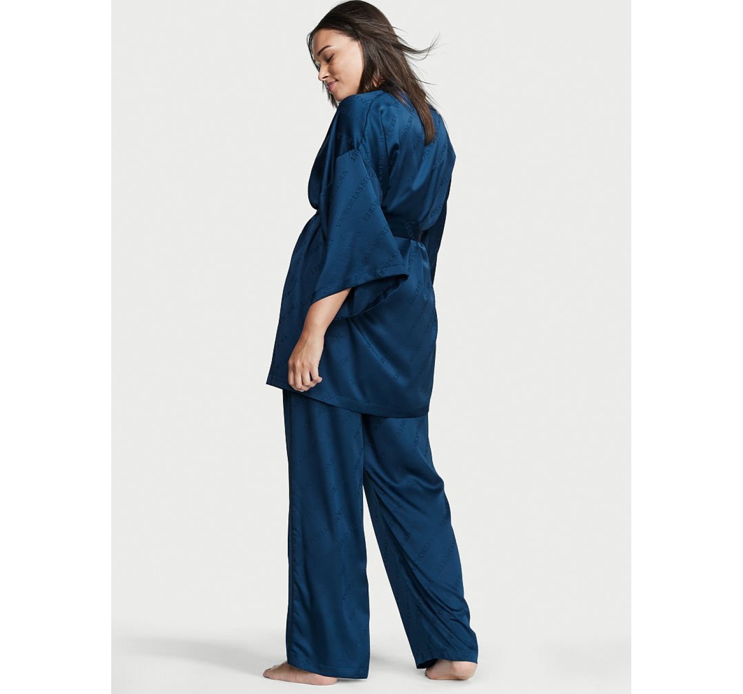 Пижама Satin 3-Piece PJ Set Academy Blue