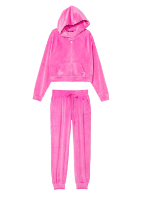 Велюровий спортивний костюм Вікторія Сікрет Electric Pink