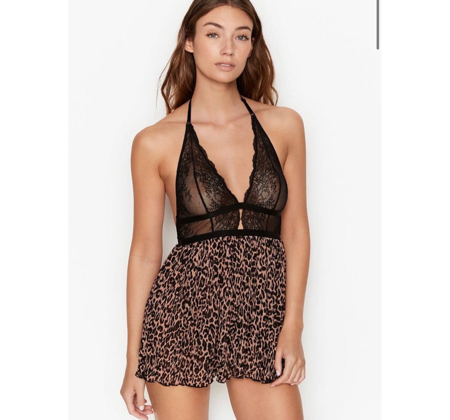 Пеньюар Very Sexy Leopard Lace Plunge Slip
