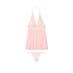 Пеньюар Very Sexy Lace Babydoll Light Pink Lace Plunge Slip
