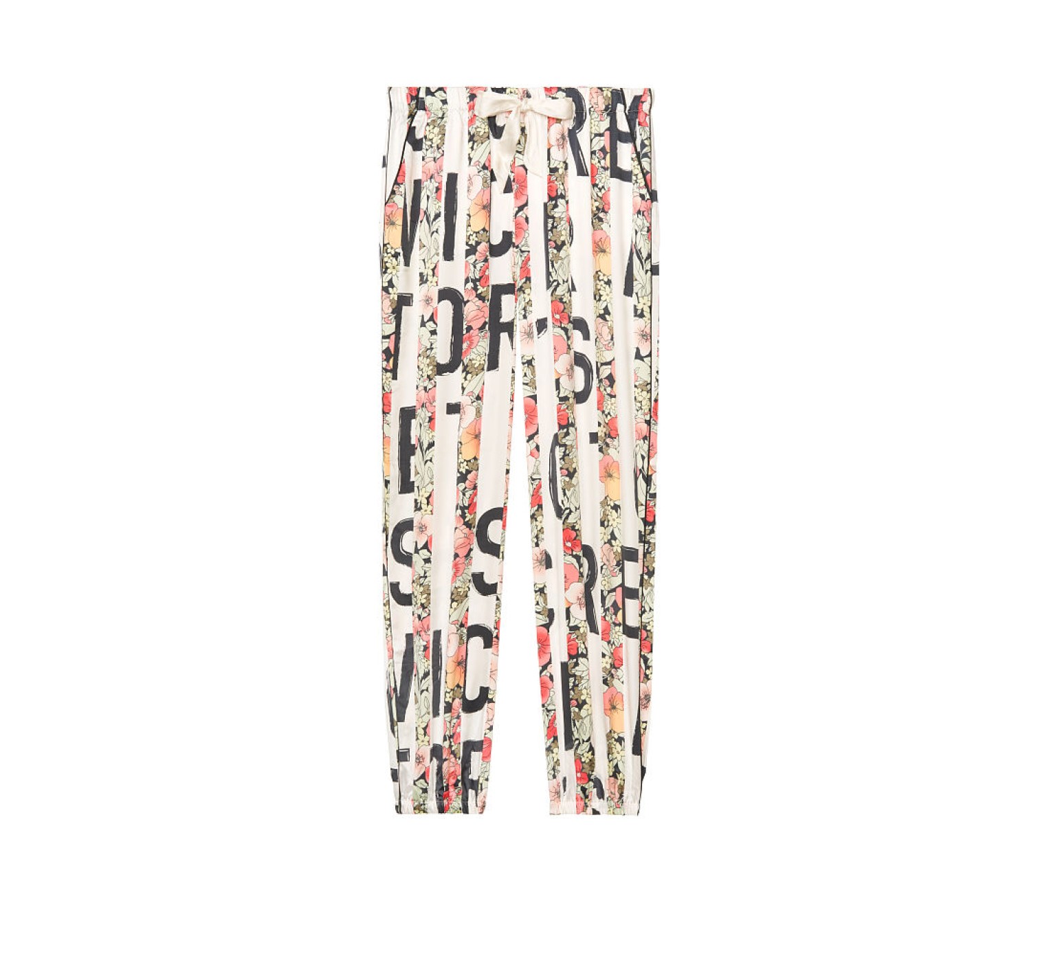 Сатиновая пижама Victoria’s Secret Satin FLORAL LOGO