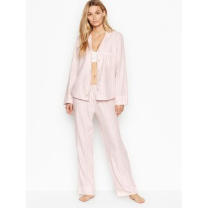 ФЛАНЕЛЕВАЯ ПИЖАМКА VICTORIA'S SECRET - pink stripes
