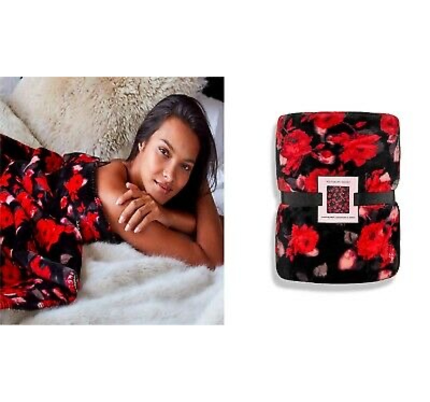 ПЛЕД Victoria's Secret PRINT FLOWERS