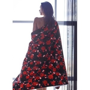 ПЛЕД Victoria's Secret PRINT FLOWERS
