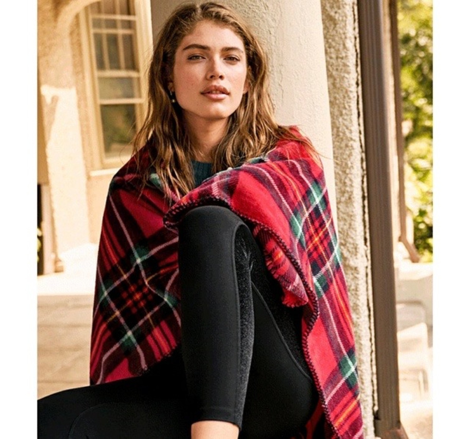 Плед Victoria's Secret Plaid Fleece Cozy Blanket